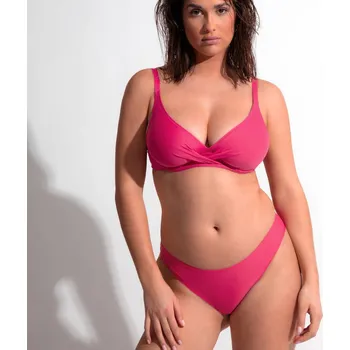 Dámská móda Plavkové brazilky ANTIGEL (EBB0014-27), Barva tmavě růžová, Velikost S