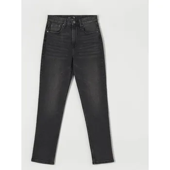 Dámské džíny Sinsay - Džíny straight se středně vysokým sedem - šedá - WM296-90J - WM296-90J-32-1