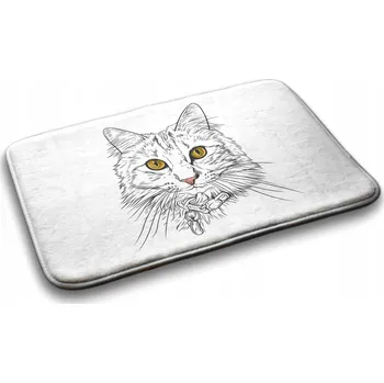 Koupelnová předložka Měkká koupelnová podložka Kočka Zvířata