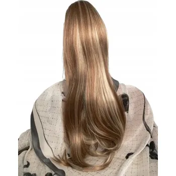 Paruka Příčesek dlouhé syntetické blond vlasy módní paruky