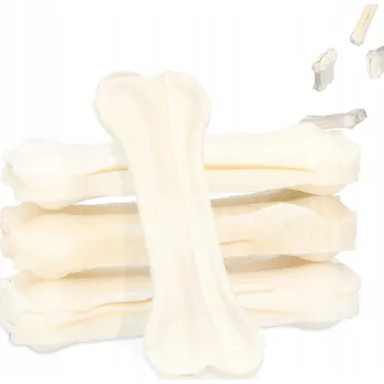 Pamlsek pro psa 5x Kost PSA Lisovaná PŘÍRODNÍ 7,5 cm KOUSÁTKO POCHOUTKY PAMLSEK HOVĚZÍ ŽVÝKÁNÍ