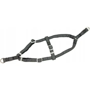Postroj pro psa Chico Trend Dots Nastavitelné Postroje Reflexní 20mm/50-70cm Černé