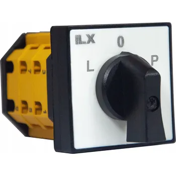 vypínač VAČKOVÝ PŘEPÍNAČ 32A 3F LEVO PRAVO PRO MONTÁŽ NA PANEL IP65