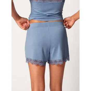 Pánské kraťasy Skiny Šortky z materiálu 82615 Modrá Comfortable Fit 36