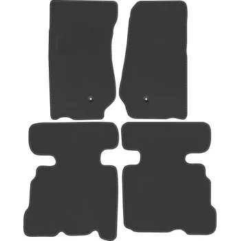 autokoberec JEEP WRANGLER JK 4d Koberce silné LUX GRAFIT