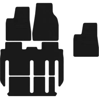 autokoberec Kobercové rohožky Edecor velurové 5 ks