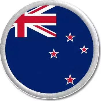 Vlajka Pelisport Novozélandská vlajka tištěná nášivka ø 4,5 cm