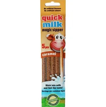 Instantní nápoj Quick Milk Magická brčka do mléka příchuť karamel 30 g