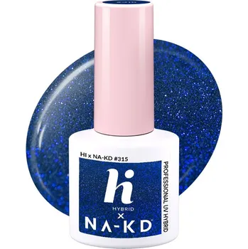 Lak na nehty Hybridní lak barevný hi hybrid Blue Elements 5 ml