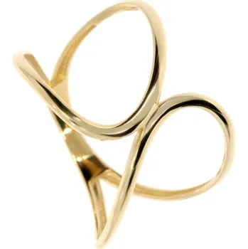 Prsten Zlatnictví Helios Zlatý trendy prsten Velikost: 58, Váha: 1,55g