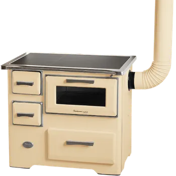 Sporák na tuhá paliva MBS SD 7 NEW LINE sporák na tuhá paliva krémový pravý