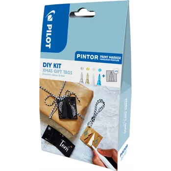 Dekorativní fix, na dřevo, na kov, na papír, na plast, na sklo, na textil, vícebarevný PILOT 4 ks