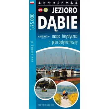 JEZIORO DĄBIE PLAN BATYMETRYCZNY MAPA TURYSTYCZNA EKOMAP