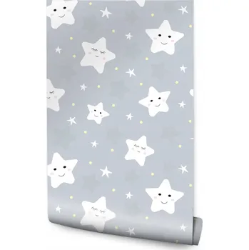 Fototapeta Tapeta pro děti - Usměvavé hvězdy/251538606