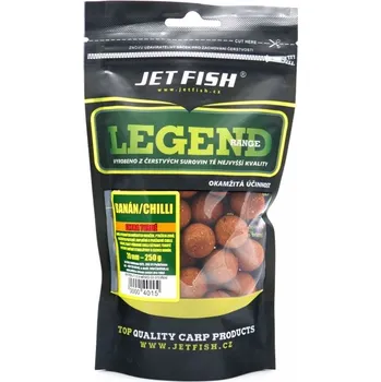 Boilies Legend Range - Extra tvrdé boilie 250g - 20mm : BANÁN / CHILLI
