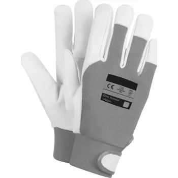 Pracovní rukavice Rukavice TradeMotion PRACOVNÍ RUKAVICE BOZP KOZÍ KŮŽE KAT.II NA SUCHÝ ZIP velikost 9 - L 1 pár