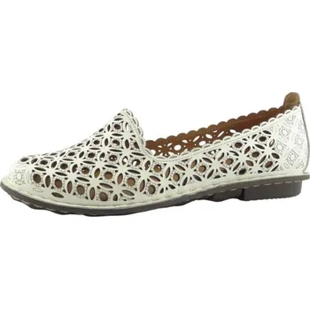 Dámské baleríny Aurelia perforované baleriny 020101-1 White, velikost 43