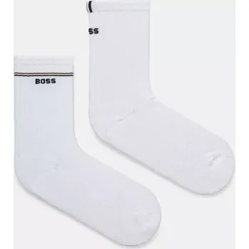 Pánské ponožky Ponožky BOSS 2P QS Iconic CC W 2-pack dámské, bílá barva, 50502113 00X, vel. 35-38