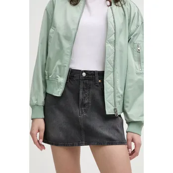 Dámská sukně Džínová sukně Levi's šedá barva, mini A4694 90X, vel. 24