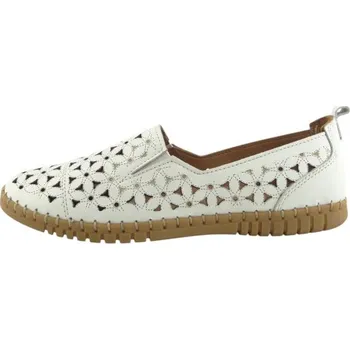 Dámské polobotky Aurelia perforované baleriny 0424713108 White, velikost 39