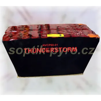 Zábavní pyrotechnika kompakt 60 výstřelů Thunderstorm (zábavní pyrotechnika kategorie F3 (prodejné od 21 let))