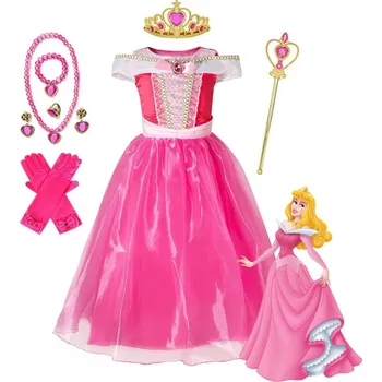 Dívčí šaty Dětské dívčí šaty Šípková Růženka a doplňky 110 - 140 II 130 cm