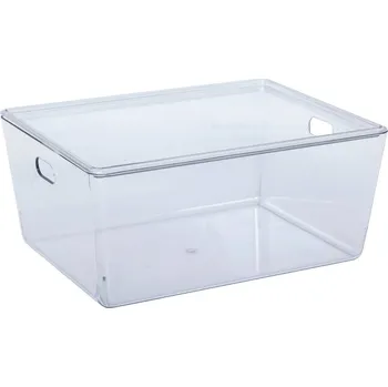 Keramický dřez 5five Simply Smart Krabice s víkem SELENA, průhledné do skříně, 11 l