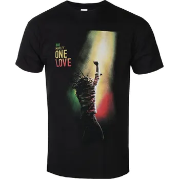 Tričko metal pánské Bob Marley - One Love Movie Poster - ROCK OFF - BMATS68MB - M