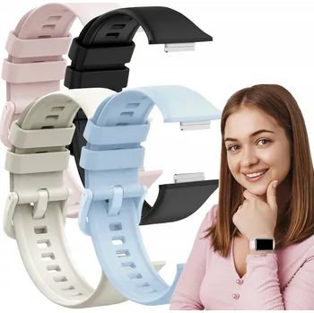 Řemínek na hodinky Sada: 4x řemínek ChronSmarta pro chytré hodinky Huawei Watch Fit 2 řemínek 20 mm