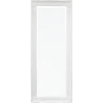Zrcadlo Zrcadlo nástěnné obdélníkové, dřevěný rám 540 x 1340 mm, bílý rám