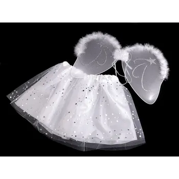 Karnevalový kostým Karnevalový kostým - anděl, barva 1 bílá