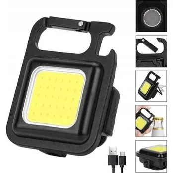 LETHE Multifunkční přívěsek na klíče s LED svítilnou, magnetem a otvírákem 215