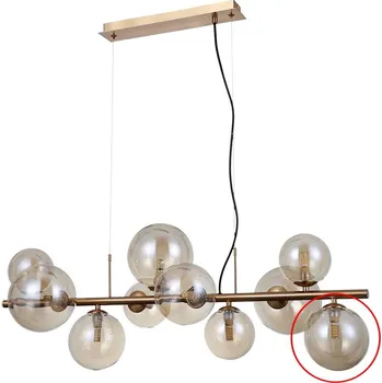Lampička - Náhradní sklo k lustru a nástěnnému svítidlu CANELLO G9 pr. 15 cm hnědá + záruka 3 roky