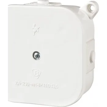 Elektroinstalační krabice KARLIK KRABICE NA OMÍTKU PHS-1 SE SVORKAMI 80x80x34mm