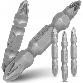 Bit 3x OBOUSTRANNÝ BIT DO ŠROUBOVÁKU PZ2 PZ1 50mm MAGNETICKÝ KONCOVKA VRTÁKU 1/4