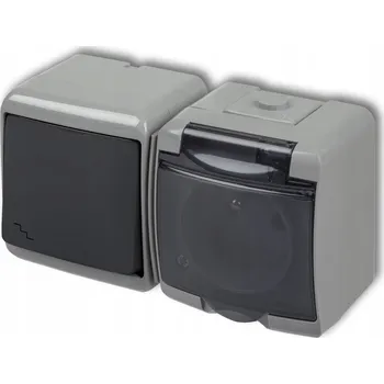 vypínač Schodišťový vypínač Klasik Karlik grafitový 30WGHH-3dp