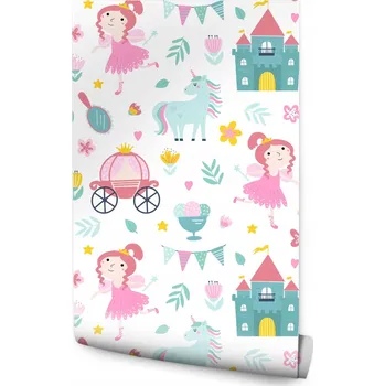 Fototapeta Tapeta pro děti - Jednorožci /1398076736