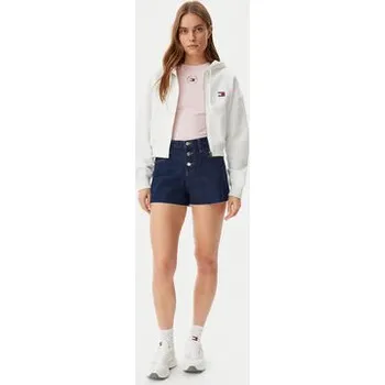 Pánská mikina Tommy Jeans Mikina DW0DW21355 Bílá Boxy Fit XL