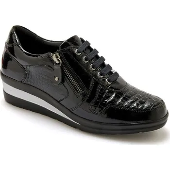 Dámské tenisky Derbies s tkaničkami a klínovým podpatkem PÉDICONFORT černá 42