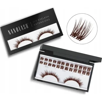 Umělé řasy Hnědé trsy řas pro samodělnou aplikaci HEARTBREAKER Nanolash