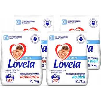 Prací prášek Sada Lovela Baby Prací prášek na bílé a barevné prádlo 4 x 2,7 kg