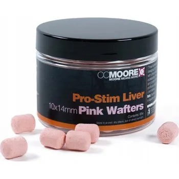Boilies Pelety Wafters Pink Stim Liver 10x14mm Cc Moore