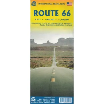 ROUTE 66 mapa 1:1 000 000 / 1:1 100 000 ITMB 2023 Kolektiv autorů