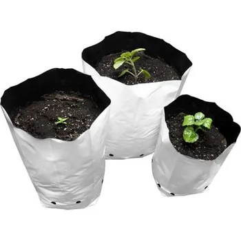 Květináč Hemp Trading Plastový květináč - GROW bag - bílý objem: 30l