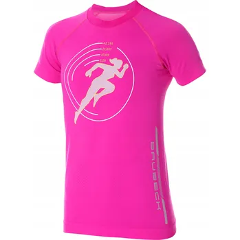 Brubeck Dámské funkční tričko Running Air Pro amarantové S