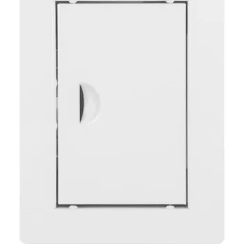Obraz REVÍZNÍ DVÍŘKA KOVOVÁ BÍLÁ 10x15 ZÁPADKA
