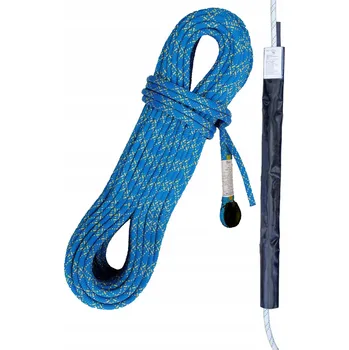 Úvazek Kompletní bezpečnostní sada pro práci ve výškách - Lano 50m modré s ochranou