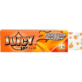 Juicy Jays 1 1/4 Peaches & Cream ochucené krátké papírky 32 ks 1 ks