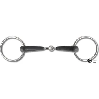 Udidlo pro koně Stihlo 1x lomené Waldhausen -GUMOVÉ 15MM- - 13,5cm