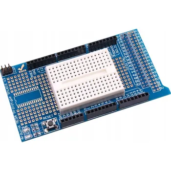 Elektronická součástka Univerzální prototypová deska V3 pro ARDUINO MEGA + kontaktní pole 170 bodů